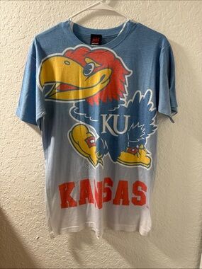 STEP AHEAD SPORTSWEAR Kansas Jayhawks Short Sleeve Tee Size Medium